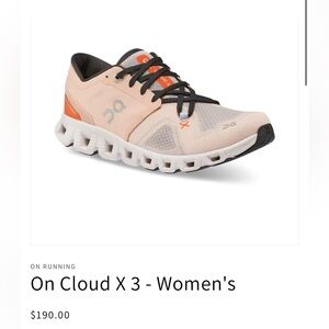 On Cloud Running Women's X 3